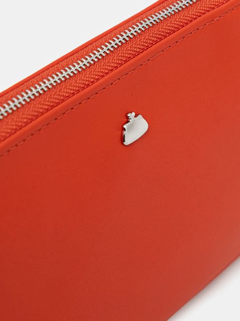 Weekend Max Mara torebka skórzana AENTRATA kolor pomarańczowy 2615711014600