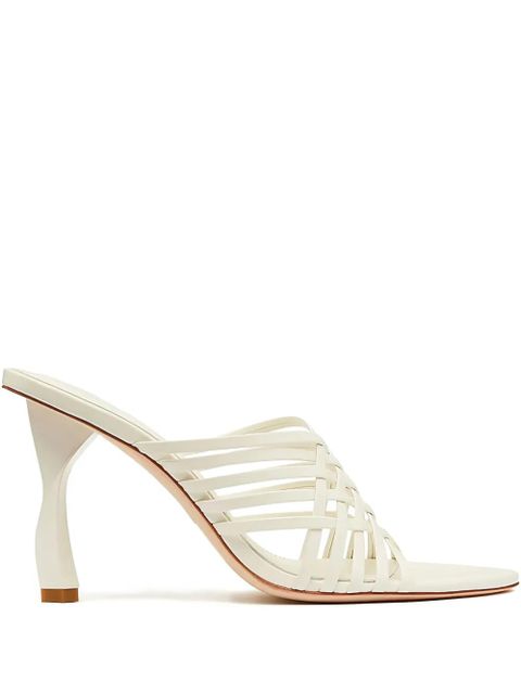 Aje 90mm Celyse woven heeled sandals - White - zdjęcie produktu nr 1