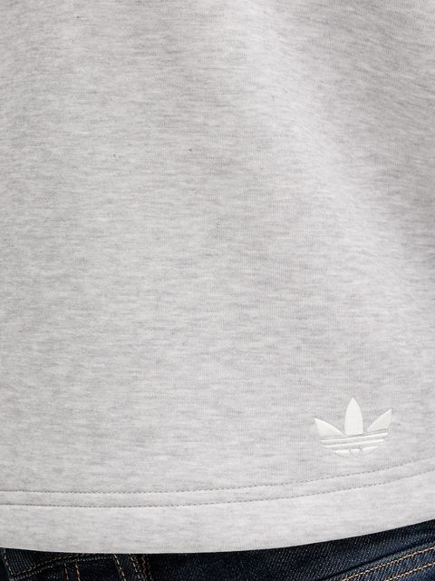 adidas Originals bluza 3-Stripes damska kolor szary z kapturem melanżowa JW3596