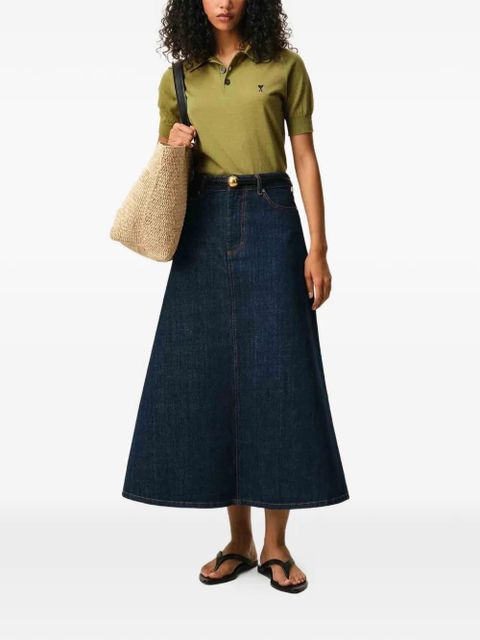 AMI Paris Ami De Coeur polo shirt - Green - zdjęcie produktu nr 2