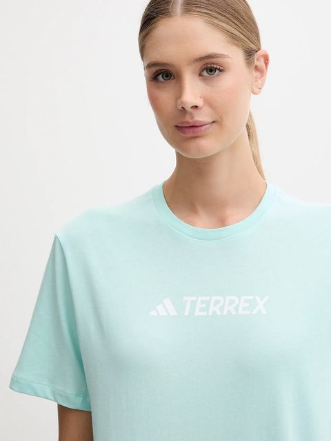 adidas TERREX t-shirt sportowy damski kolor turkusowy JM2816