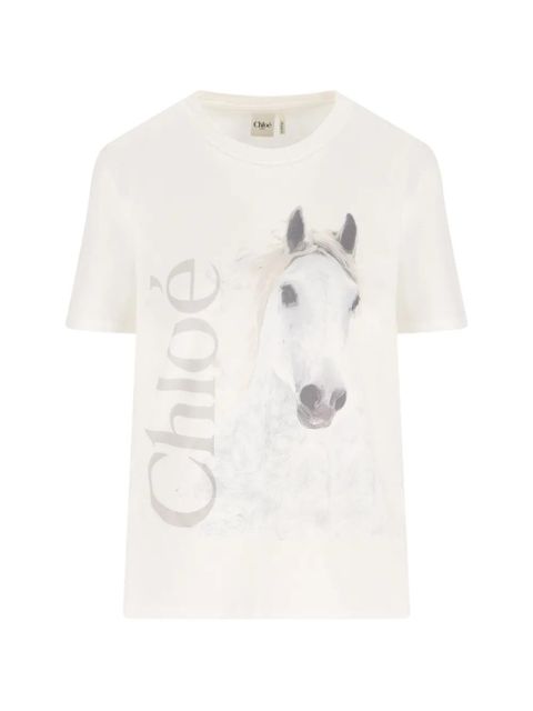 Chloé graphic T-shirt - Neutrals - zdjęcie produktu nr 1