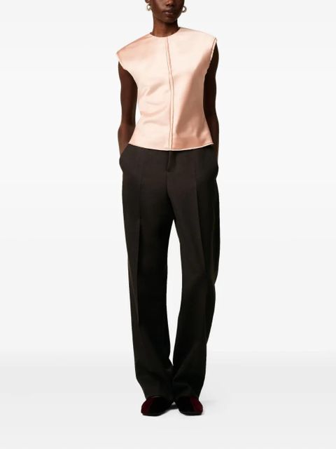 AMI Paris raw-edge sleeveless top - Pink - zdjęcie produktu nr 2