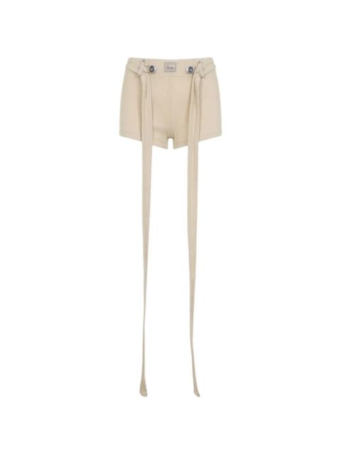 Jean Paul Gaultier ribbed shorts - Neutrals - zdjęcie produktu nr 1