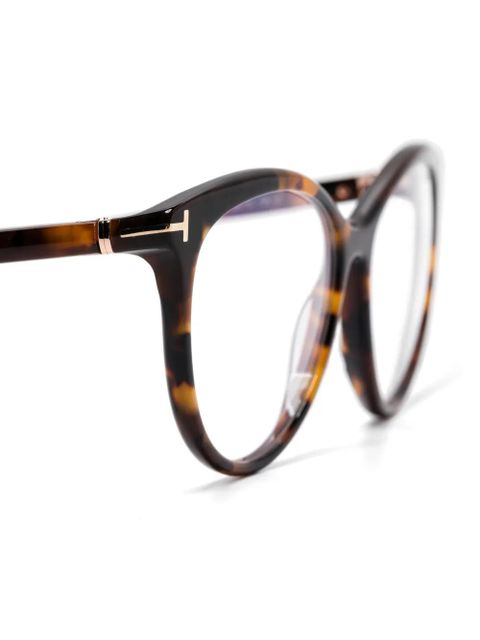 TOM FORD Eyewear FT5990B round-frame glasses - Brown