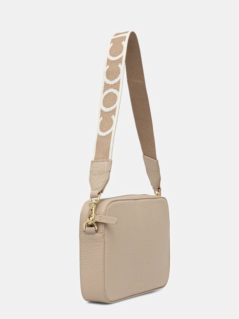 Coccinelle torebka skórzana TEBE kolor beżowy E5.MN5.52.01.01