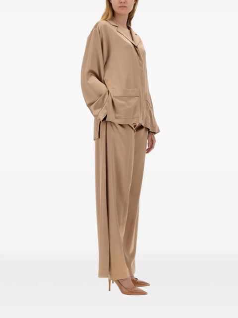 Max Mara Fiesta pleated wide-leg trousers - Neutrals - zdjęcie produktu nr 2