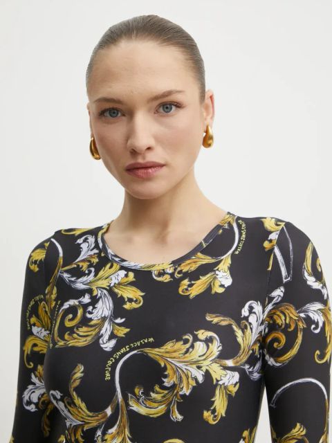 Versace Jeans Couture longsleeve kolor czarny 78HAH218 JS470