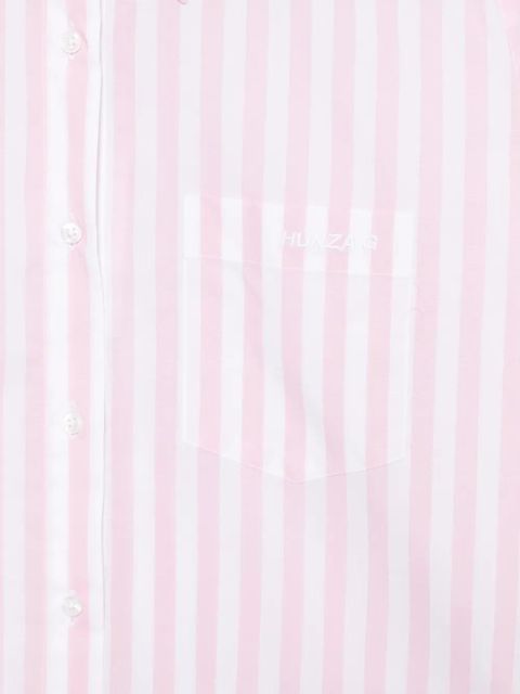 Hunza G embroidered pocket shirt - Pink