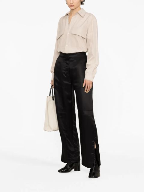 Jil Sander high-waist straight-leg trousers - Black - zdjęcie produktu nr 2
