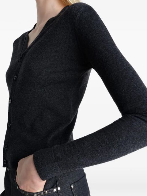 LEMAIRE V-neck buttoned cardigan - Grey