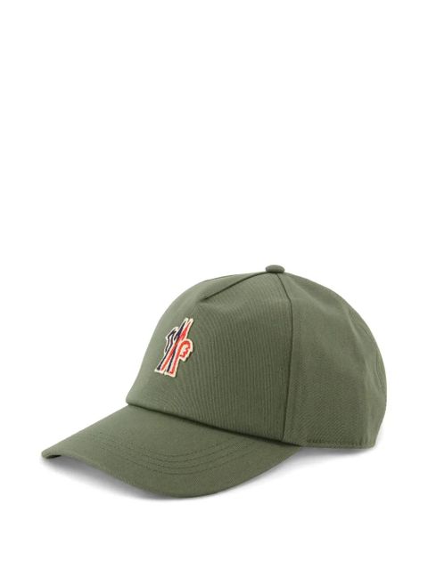 Moncler Grenoble logo-appliqué cap - Green