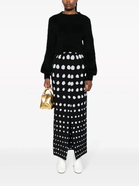 Marni crew-neck brushed jumper - Black - zdjęcie produktu nr 2