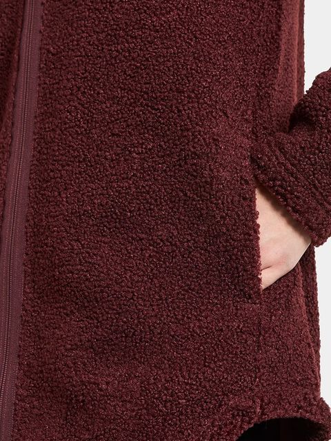 Didriksons bluza polarowa UMI kolor bordowy gładka 505941