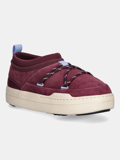 Moon Boot śniegowce MB PARK ICON SUEDE kolor bordowy 80D2470170 D013 - zdjęcie produktu nr 1