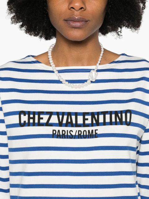 Valentino Garavani striped T-shirt - Blue