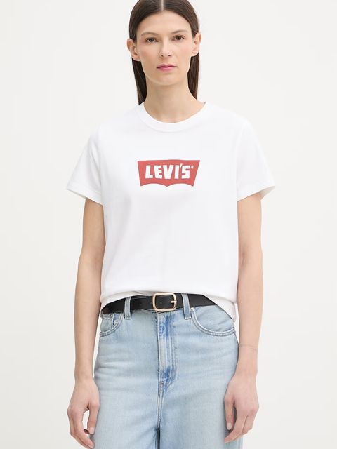 Levi's T-shirt basic damski bawełniany GR T2 PERFECT TEE - zdjęcie produktu nr 2