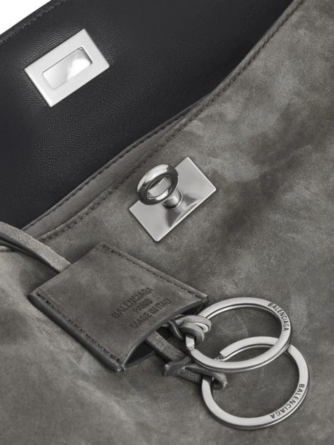 Balenciaga Rodeo suede shoulder bag - Grey