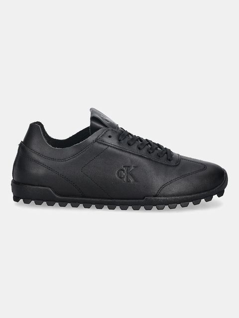 Calvin Klein sneakersy skórzane LOW PROFILE RUNNER LTH MG damskie kolor czarny YW0YW02049 - zdjęcie produktu nr 2