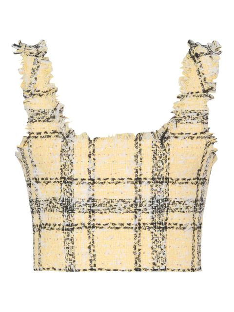 Balmain glittered tweed top - Yellow - zdjęcie produktu nr 1