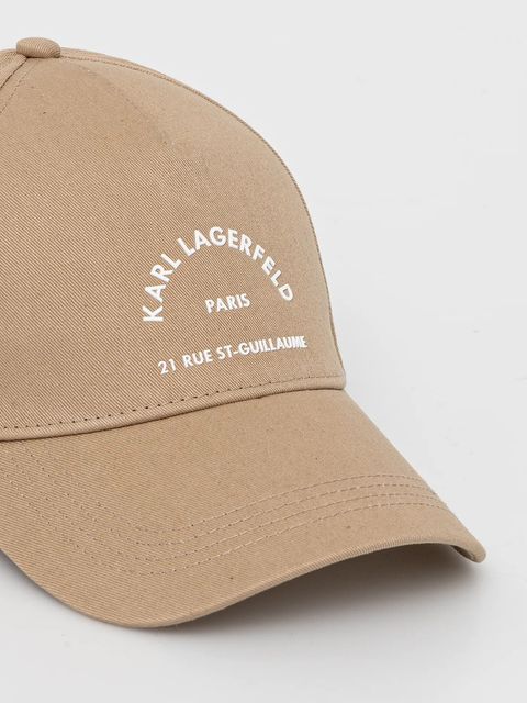 Karl Lagerfeld czapka z daszkiem bawełniana K/RSG - zdjęcie produktu nr 2