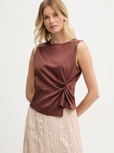 United Colors of Benetton top damski bawełniany - zdjęcie produktu nr 2