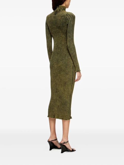 Diesel D-Wavya ribbed midi dress - Green