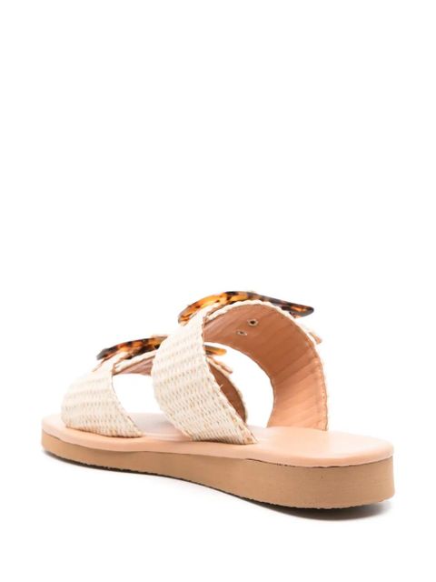 Ancient Greek Sandals Iaso straw sandals - Neutrals