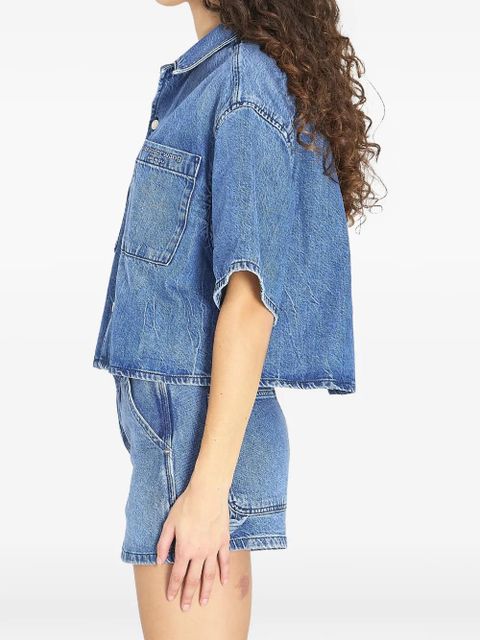 Alexander Wang patch-pocket denim shirt - Blue