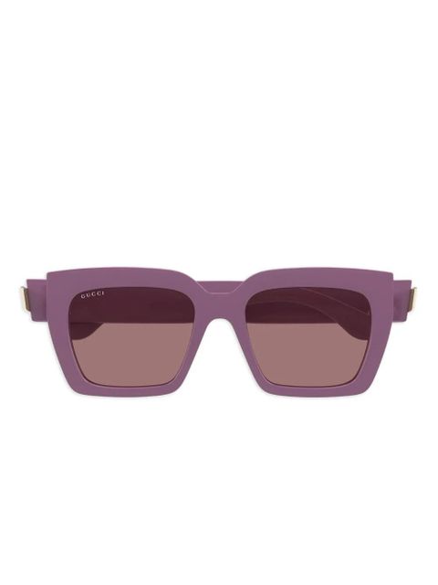 Gucci Eyewear square-frame sunglasses - Purple - zdjęcie produktu nr 1