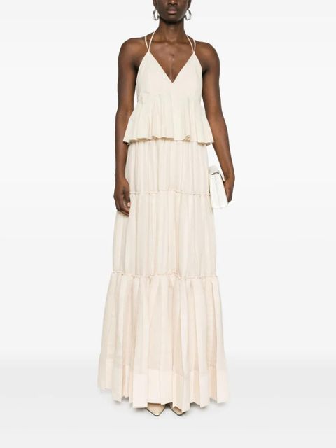 Simkhai Delania tiered maxi dress - Neutrals