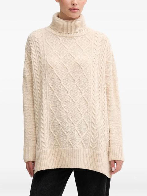 Barbour Burne cable-knit roll-neck sweater - Neutrals - zdjęcie produktu nr 1