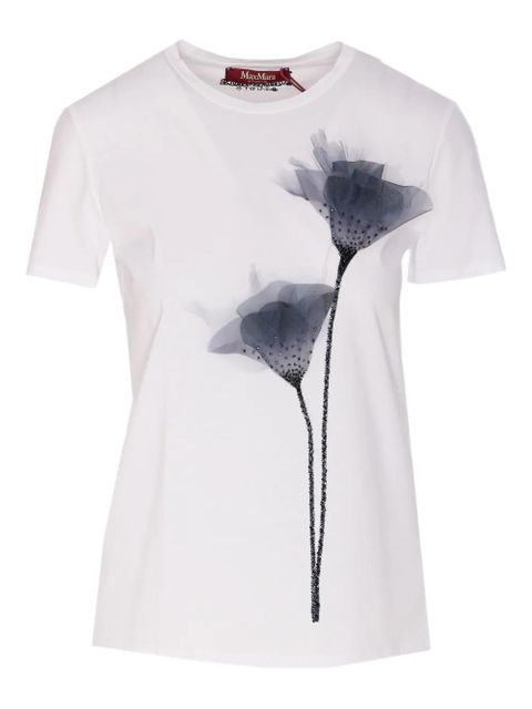 Max Mara logo-print T-Shirt - White - zdjęcie produktu nr 1