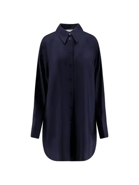 Róhe long silk shirt - Blue - zdjęcie produktu nr 1