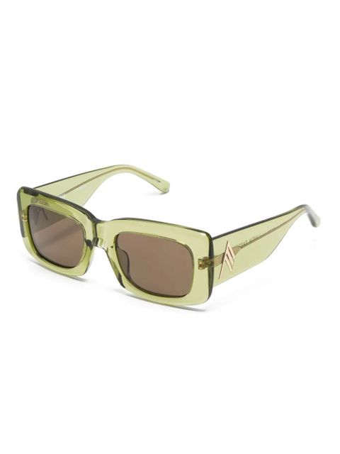 The Attico rectangle-frame sunglasses - Green - zdjęcie produktu nr 2