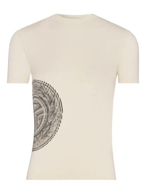 Jean Paul Gaultier fingerprint-print t-shirt - Neutrals - zdjęcie produktu nr 1