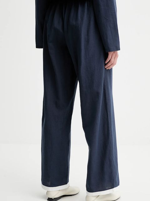 The Sleeper spodnie z domieszką lnu