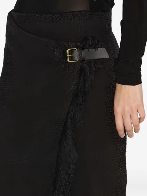 ISABEL MARANT tassel-hem midi skirt - Black
