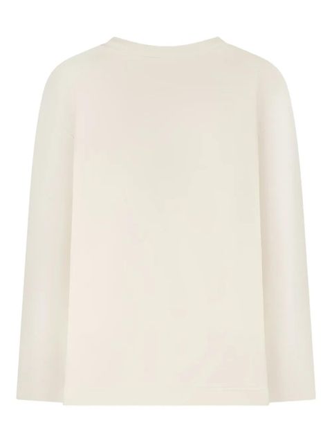 Max Mara long-sleeves embossed-logo sweater - Neutrals - zdjęcie produktu nr 2