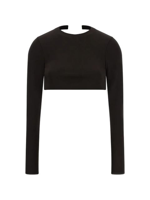 TOM FORD crew-neck backless top - Brown - zdjęcie produktu nr 1