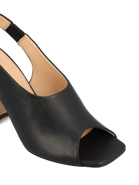 Chloé square-toe sandals - Black