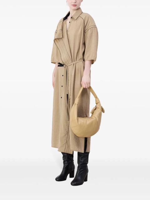 LEMAIRE Fortune Croissant leather shoulder - Yellow - zdjęcie produktu nr 2