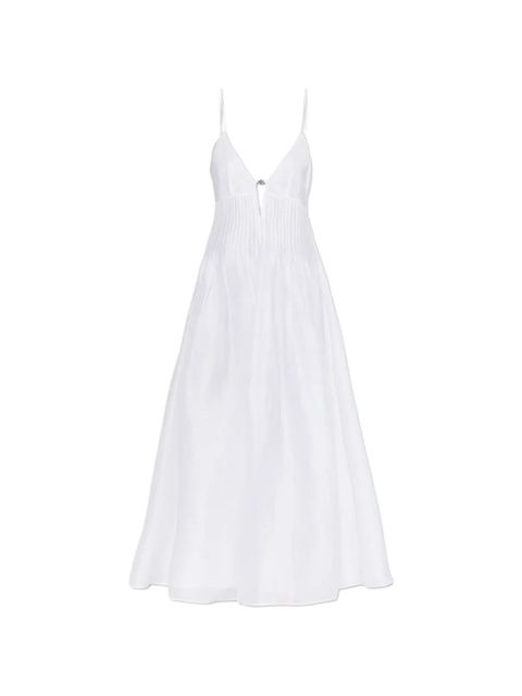 Tory Burch appliqué pleated dress - White - zdjęcie produktu nr 1