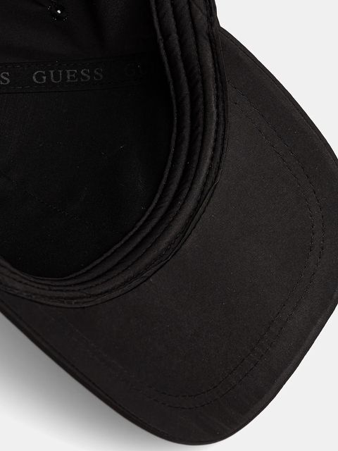 Guess czapka z daszkiem PRUE kolor czarny AW5370 POL01