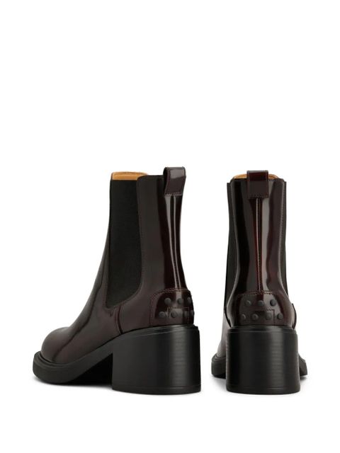 Tod's 60mm leather Chelsea boots - Red - zdjęcie produktu nr 2