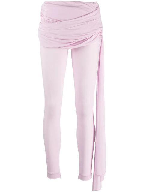 Magda Butrym sash-detail jersey leggings - Pink - zdjęcie produktu nr 1