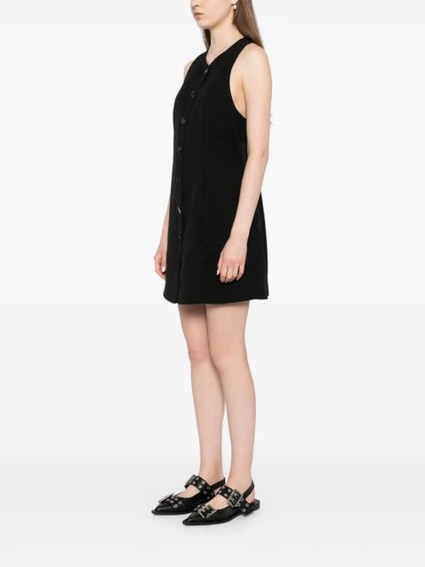 GANNI Light Twill Suiting mini dress - Black