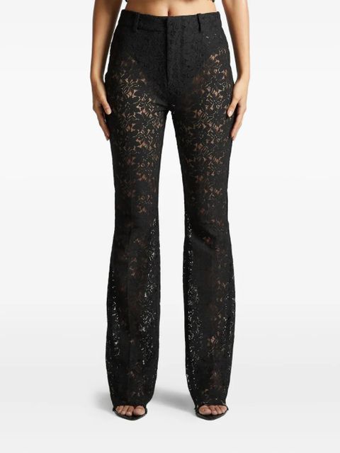 Manière De Voir lace flared trousers - Black - zdjęcie produktu nr 1