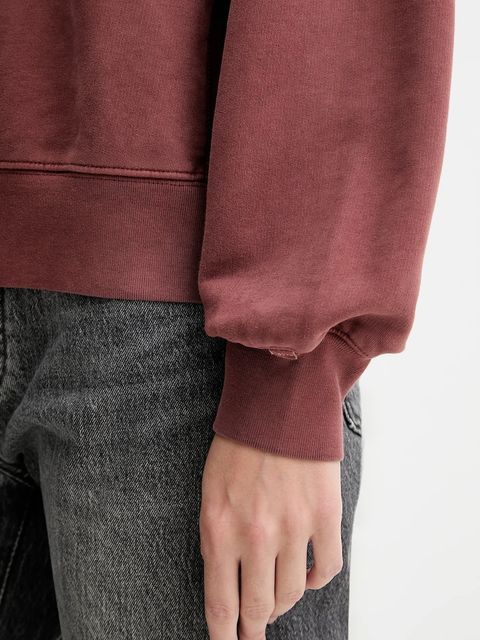 Levi's bluza bawełniana damska kolor bordowy gładka A8789