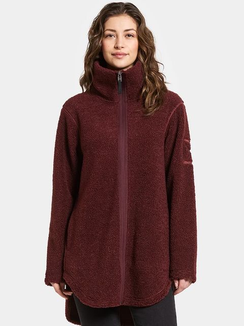 Didriksons bluza polarowa UMI kolor bordowy gładka 505941 - zdjęcie produktu nr 1